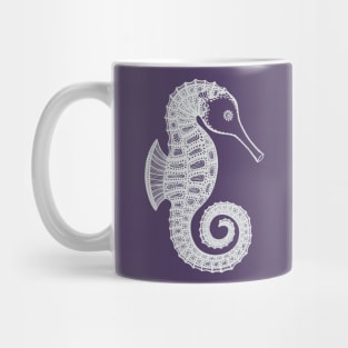 Seahorse Ink Art Design - cute sea animal Mug